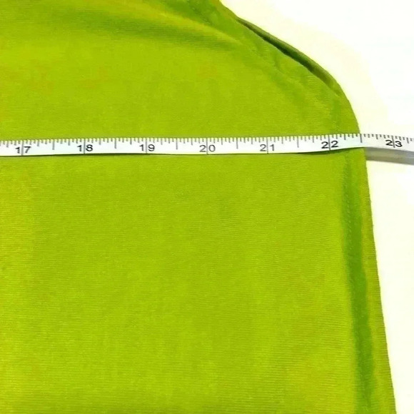 Vintage Adidas Tank Top Medium Lime Green Exercise Stretchy Yoga Walk Beach Pool - Picture 8 of 8